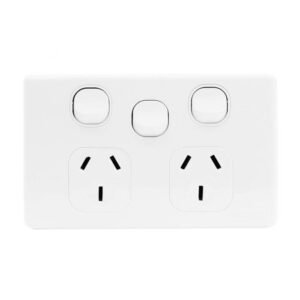 JinHang Classic 10A Double GPO with Extra Switch - JHE-CS316-NZ -  - Switches & Sockets - Electrical