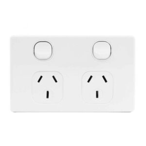 JinHang Classic 10A Switch Double GPO - JHE-CS315-NZ -  - Switches & Sockets - Electrical