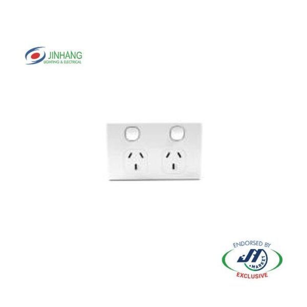 Jinhang Classic 15A Double Wall Socket - Jhe-Cs337-Nz -  - Switches &Amp; Sockets - Electrical