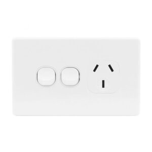 JinHang Classic 250V 10A Single GPO & Extra Switch - JHE-CS314-NZ -  - Switches & Sockets - Electrical