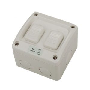 JinHang IP66 2 Gang Weatherproof Switch 250V 20A 1 Pole 2 way - JHE-WPS2-20-NZ -  - Weatherproof - Electrical