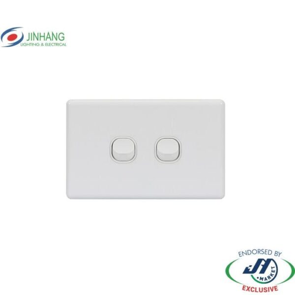 Jinhang New Classic Series 2 Gang Switch 250V 10A - Jhe-Ncs304-Nz -  - Switches &Amp; Sockets - Electrical