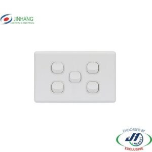 JinHang New Classic Series 5 Gang Switch 250V 10A - JHE-NCS310-NZ -  - Switches & Sockets - Electrical