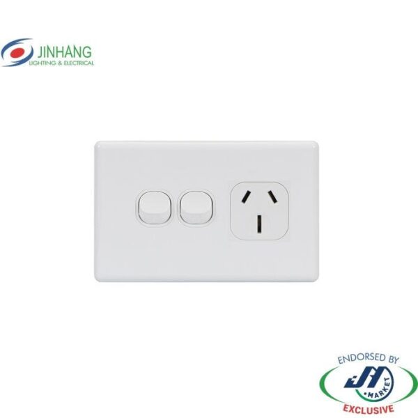 Jinhang New Classic Series Single Gpo 15A With Extra 250V 10A Switch - Jhe-Ncs314-15A-Nz -  - Switches &Amp; Sockets - Electrical