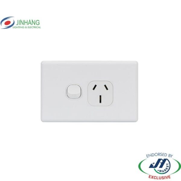 Jinhang New Classic Series Single Gpo Double Pole 250V 15A - Jhe-Ncs336-Nz -  - Switches &Amp; Sockets - Electrical