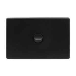 JinHang Slim 10A 1 Gang Wall Switch Matte Black - JHE-KS302-BK-NZ -  - Switches & Sockets - Electrical