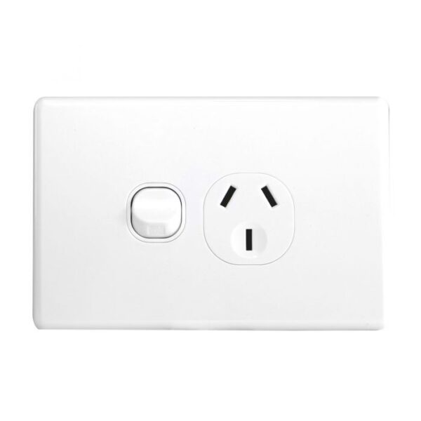 Jinhang Slim 10A Single Wall Socket - Jhe-Ks313-Nz -  - Switches &Amp; Sockets - Electrical