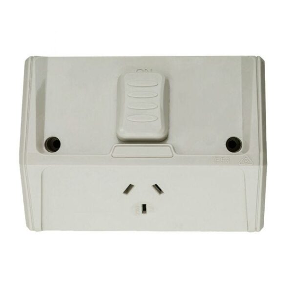 Jinhang Weatherproof Single Gpo Ip53 250V 10A - Jhe-Wpgpo1-Nz -  - Weatherproof - Electrical