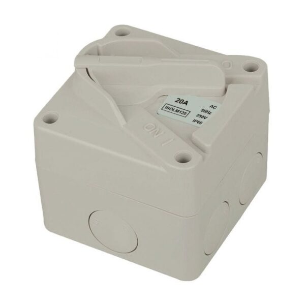 JinHang Weatherproof Switch 1 Pole 250V 20A IP66 - JHE-ISOLM120-NZ -  - Weatherproof - Electrical