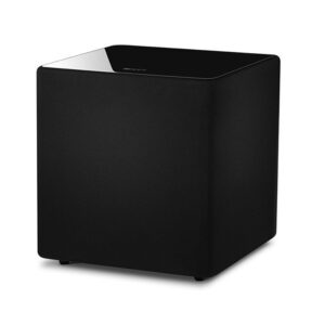 KEF KUBE10B KEF 10" 300W Subwoofer. 1 x 250mm driver. 24-140Hz. 111dB. RCA phono sockets. Speaker level inputs. Black - NZ DEPOT