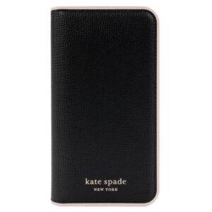 Kate Spade New York iPhone 14 Plus (6.7") Folio Case - Black/Pale Vellum - NZ DEPOT