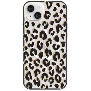 Kate Spade New York iPhone 14 Plus (6.7") Protective Hardshell MagSafe Case - City Leopard Black - NZ DEPOT