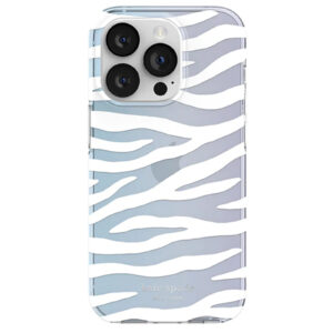 Kate Spade New York iPhone 14 Pro (6.1") Protective Hardshell Case - White Zebra - NZ DEPOT