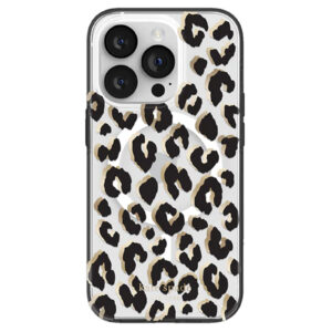 Kate Spade New York iPhone 14 Pro (6.1") Protective Hardshell MagSafe Case - City Leopard Black - NZ DEPOT