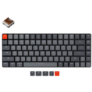 Keychron K3 84 Key Low Profile Hot-Swappable Optical Mechanical Keyboard RGB Brown - NZ DEPOT