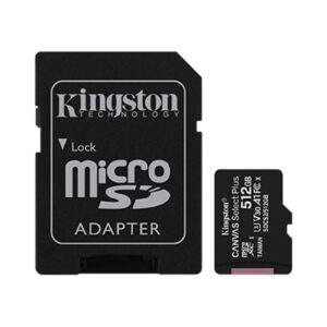 Kingston 512GB microSDXC Canvas Select Plus CL10 UHS-I Card + SD Adapter