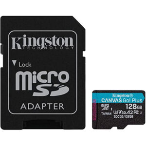 Kingston Canvas Go! Plus 128GB microSD Memory Card