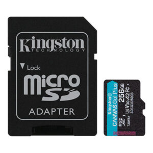 Kingston Canvas Go Plus 256GB microSD Memory Card Class 10 UHS I U3 V30 A2 up to 170MBs read and 90MBs write for Android mobile devices action cams drones and 4K video production NZDEPOT - NZ DEPOT
