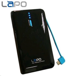 LAPO Ultra Slim Designed Power Bank 4640mAh 2.1A 2xUSB Ports 13.1mm Black Janpan Cell Inside - NZ DEPOT