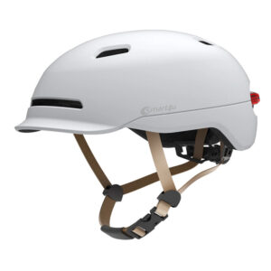 LIVALL Smart4u SH50U White Safety Helmet M 54-58cm Commuter Bling LED Racing Helmet with Rear Safety Lights