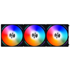 Lian Li UNI FAN AL120 Digital Addressable RGB 120 Fan with Controller Triple Pack Black NZDEPOT - NZ DEPOT