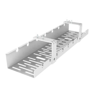 Loctek CMP502 White Under Desk Cable Management Basket Tray 500x122x90mm For Wire Cord Power Charger Best Fits For Standing Desk NZDEPOT - NZ DEPOT