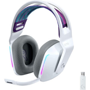 Logitech LIGHTSPEED G733 Wireless RGB Gaming Headset - White - NZ DEPOT