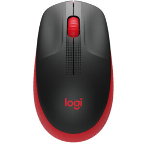 Logitech M190 Full Size Wireless Mouse - Red - NZ DEPOT