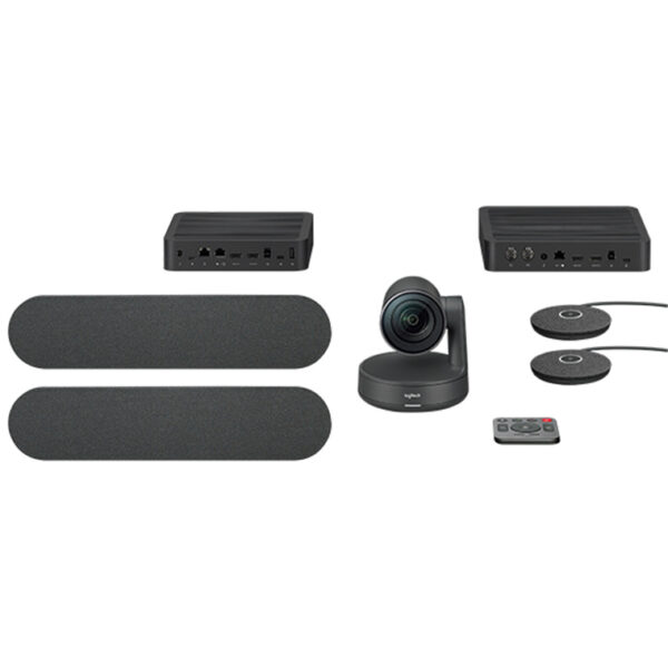 Logitech Rally Plus Premium Ultra Hd Conference Camera System Including Two Speakers And Two Mic 6996