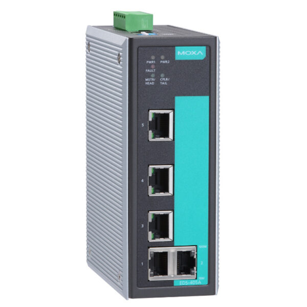 MOXA Industrial switch EDS-405A 5 port Entry-level managed Ethernet switch with 5X10/100BaseT(X) ports