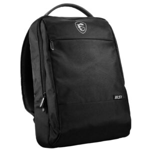MSI Essential Commuter Backpack For 15.6"-17.3" Laptop/Notebook - Black - made from durable water resistant polyester fabrics. - NZ DEPOT
