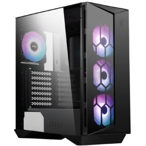 MSI MPG GUNGNIR 110R MidTower Gaming Case Tempered Glass CPU Cooler Supports Upto 170mm Graphics Card Supports Upto 340mm 7x PCI Slots 4x ARGB Fans Front 2x USB 3.0 1x USB Type C HD Audio NO PSU NZDEPOT - NZ DEPOT