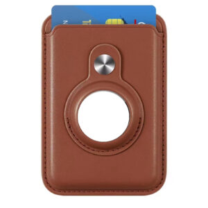MagSafe Card Wallet with Built-in AirTag Pocket - Brown