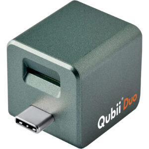 Maktar Qubii DUO USB C Auto Backup While Charging MFi Certified Mid night Green for iOS and Android. MicroSD card Required for Back up . NZDEPOT - NZ DEPOT