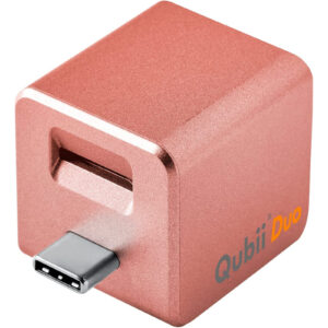 Maktar Qubii DUO USB C Auto Backup While Charging MFi Certified Rose Gold for iOS and Android. MicroSD card Required for Back up . NZDEPOT - NZ DEPOT
