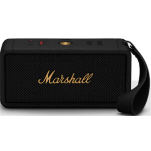 Marshall Middleton 50W Rugged Outdoor Bluetooth Stereo Speaker - Black & Brass - True Stereophonic sound