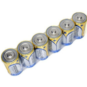 Maxell LR20(GD)6P ALKALINE D SIZE BULK SIX PACK BATTERIES IN SHRINK WRAP PACKAGING - NZ DEPOT