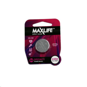 Maxlife BAT2450 CR2450 Lithium Button Cell Battery. 1Pk. NZDEPOT - NZ DEPOT
