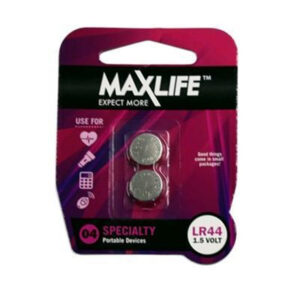 Maxlife BAT44 A2 LR44 Alkaline Coin Button Cell Battery. 2Pk. aka AG13 370A SR44 L1154 357 A76 NZDEPOT - NZ DEPOT