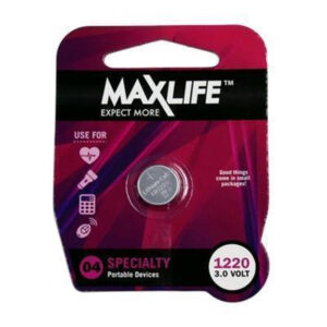 Maxlife CR1220 BAT1220 Lithium Button coin Cell Battery. 1Pk 3.0Volt NZDEPOT - NZ DEPOT