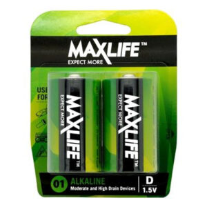 Maxlife D Alkaline 2 Pack - NZ DEPOT