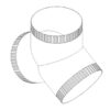 Metal Y Branch 150/125/125 - BRM151212 - Duct Fittings - Metal Fittings