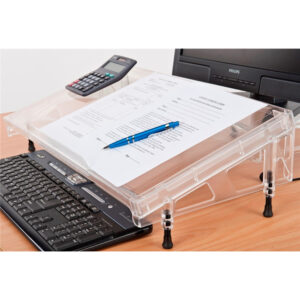 Microdesk Regular Micodesk In line Document Holder Surface 560mm x 310mm Wide x Deep Front height adjustment 80 90mm Rear height adjustment 158 185mm NZDEPOT - NZ DEPOT