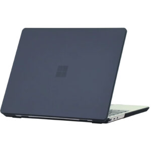Microsoft Surface Laptop 3/4/5 13.5" (2019-2022) Matte Rubberized Hard Shell Case Cover with Metal Keyboard ONLY - Matte Black