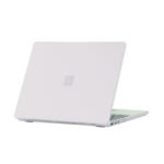 Microsoft Surface Laptop 3/4/5 13.5" (2019-2022) Matte Rubberized Hard Shell Case Cover with Metal Keyboard ONLY - Matte White