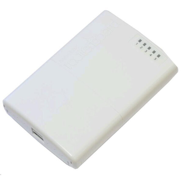 MikroTik RB750P-PB PowerBox outdoor five Ethernet port router with PoE output on four ports to supply power to four PoE capable devices such as our SXT or others. - NZ DEPOT