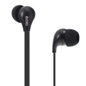 Moki 45 Degree Comfort Buds Wired In-Ear Headphones - Black - NZ DEPOT