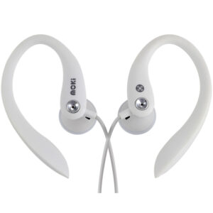 Moki ACC-HCS Wired Sports In-Ear Headphones - White - NZ DEPOT
