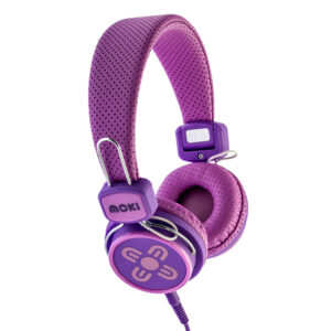 Moki ACC-HPK Wired Headphones for Kids - Pink & Purple - NZ DEPOT