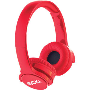 Moki Brites Wireless On-Ear Headphones - Red - NZ DEPOT